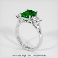 2.05 Ct. Emerald Ring, 18K White Gold 2