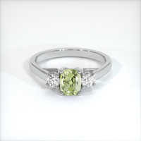 1.09 Ct. Sapphire Ring, 18K White Gold 1