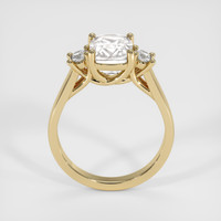3.01 Ct. White Sapphire Ring, 14K Yellow Gold 3