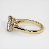 3.86 Ct. White Sapphire Ring, 14K Yellow Gold 4