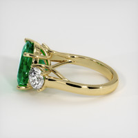 5.33 Ct. Emerald Ring, 18K Yellow Gold 4