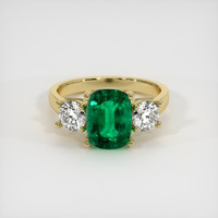 2.28 Ct. Emerald Ring, 18K Yellow Gold 1