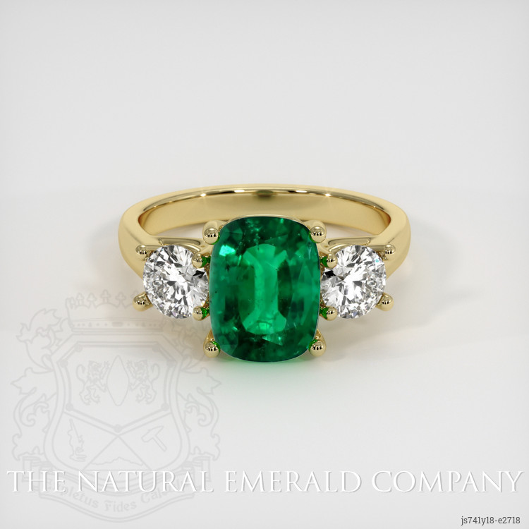 Emerald Ring 2.28 Ct. 18K Yellow Gold | The Natural Emerald Company