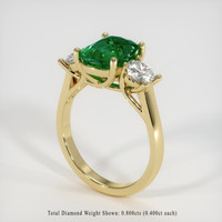 2.28 Ct. Emerald Ring, 18K Yellow Gold 2