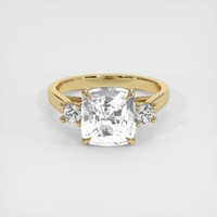 3.86 Ct. White Sapphire Ring, 18K Yellow Gold 1
