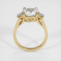 3.86 Ct. White Sapphire Ring, 18K Yellow Gold 3