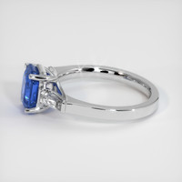 2.11 Ct. Blue Sapphire Ring, Platinum 950 4