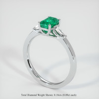 Emerald Ring 0.88 Ct., Platinum 950 Preview