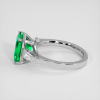 3.30 Ct. Emerald Ring, Platinum 950 4