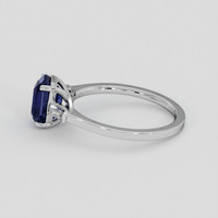 2.14 Ct. Blue Sapphire Ring, Platinum 950 4