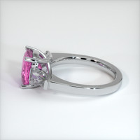 3.00 Ct. Purplish Pink Sapphire Ring, 10K White Gold 4