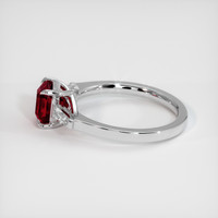 1.55 Ct. Ruby Ring, 14K White Gold 4