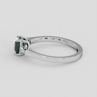 1.16 Ct. Bluish Green Sapphire Ring, 14K White Gold 4