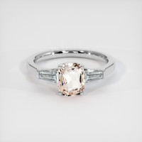 1.82 Ct. Sapphire Ring, 14K White Gold 1