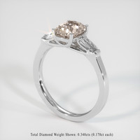 1.82 Ct. Sapphire Ring, 14K White Gold 2