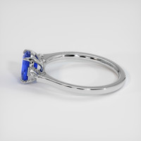 1.15 Ct. Blue Sapphire Ring, 14K White Gold 4