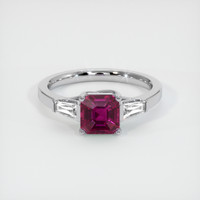 1.53 Ct. Sapphire Ring, 14K White Gold 1