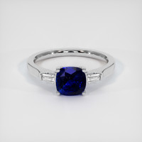 1.49 Ct. Sapphire Ring, 18K White Gold 1