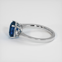5.00 Ct. Bi Color Sapphire Ring, 18K White Gold 4
