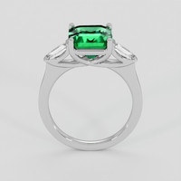 2.94 Ct. Emerald Ring, 18K White Gold 3