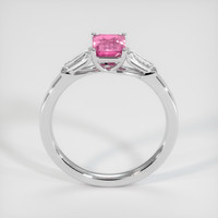 1.52 Ct. Pink Sapphire Ring, 18K White Gold 3