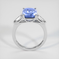 5.12 Ct. Blue Sapphire Ring, 18K White Gold 3