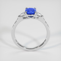 1.15 Ct. Blue Sapphire Ring, 18K White Gold 3