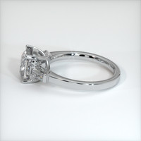 2.75 Ct. White Sapphire Ring, 18K White Gold 4