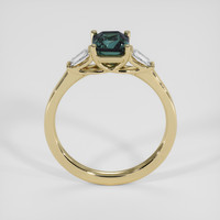 1.53 Ct. Greenish Blue Sapphire Ring, 14K Yellow Gold 3