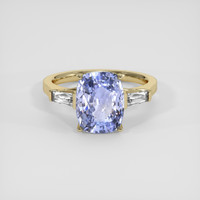 4.53 Ct. Blue Sapphire Ring, 14K Yellow Gold 1