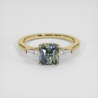 2.08 Ct. Bi Color Sapphire Ring, 14K Yellow Gold 1