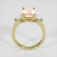 3.92 Ct. Padparadscha Sapphire Ring, 14K Yellow Gold 3