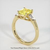 2.10 Ct. Yellow Sapphire Ring, 14K Yellow Gold 2