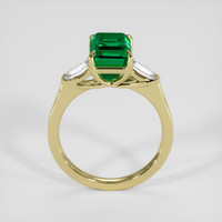 2.60 Ct. Emerald Ring, 18K Yellow Gold 3
