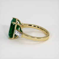 4.06 Ct. Emerald Ring, 18K Yellow Gold 4