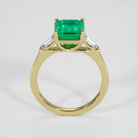 2.50 Ct. Emerald Ring, 18K Yellow Gold 3