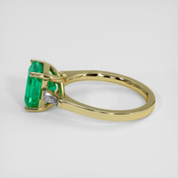 2.50 Ct. Emerald Ring, 18K Yellow Gold 4