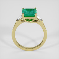 2.32 Ct. Emerald Ring, 18K Yellow Gold 3