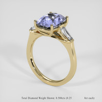 4.53 Ct. Blue Sapphire Ring, 18K Yellow Gold 2