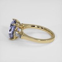 4.53 Ct. Blue Sapphire Ring, 18K Yellow Gold 4