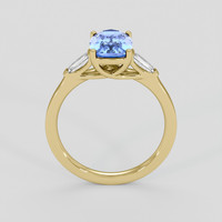 2.24 Ct. Blue Sapphire Ring, 18K Yellow Gold 3