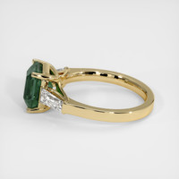 3.05 Ct. Bluish Green Sapphire Ring, 18K Yellow Gold 4