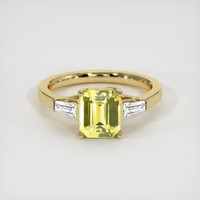 2.10 Ct. Yellow Sapphire Ring, 18K Yellow Gold 1