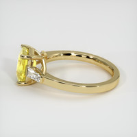 2.10 Ct. Sapphire Ring, 18K Yellow Gold 4