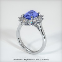 3.09 Ct. Sapphire Ring, Platinum 950 2