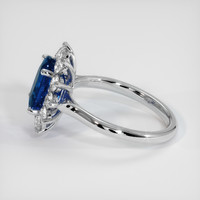 3.02 Ct. Blue Sapphire Ring, Platinum 950 4