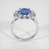 3.80 Ct. Blue Sapphire Ring, Platinum 950 3