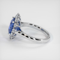 3.80 Ct. Blue Sapphire Ring, Platinum 950 4