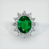 5.04 Ct. Emerald  Ring - Platinum 950