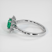 0.76 Ct. Emerald Ring, Platinum 950 4